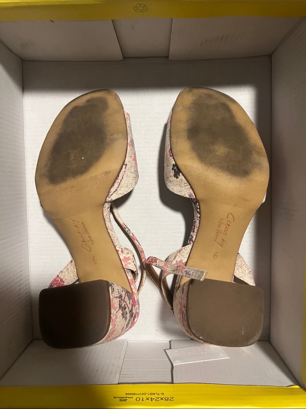 Sam Edelman Floral Ankle-Strap Block Heel Sandal in Pink - Picture 2 of 4